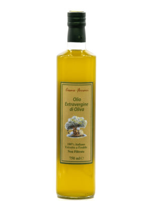 OLIO EXTRAVERGINE DI OLIVA CESARE FERRARI NON FILTRATO, 750 ml.