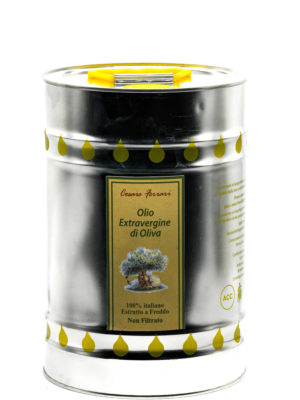 OLIO EXTRAVERGINE DI OLIVA CESARE FERRARI NON FILTRATO, 5 Lt.