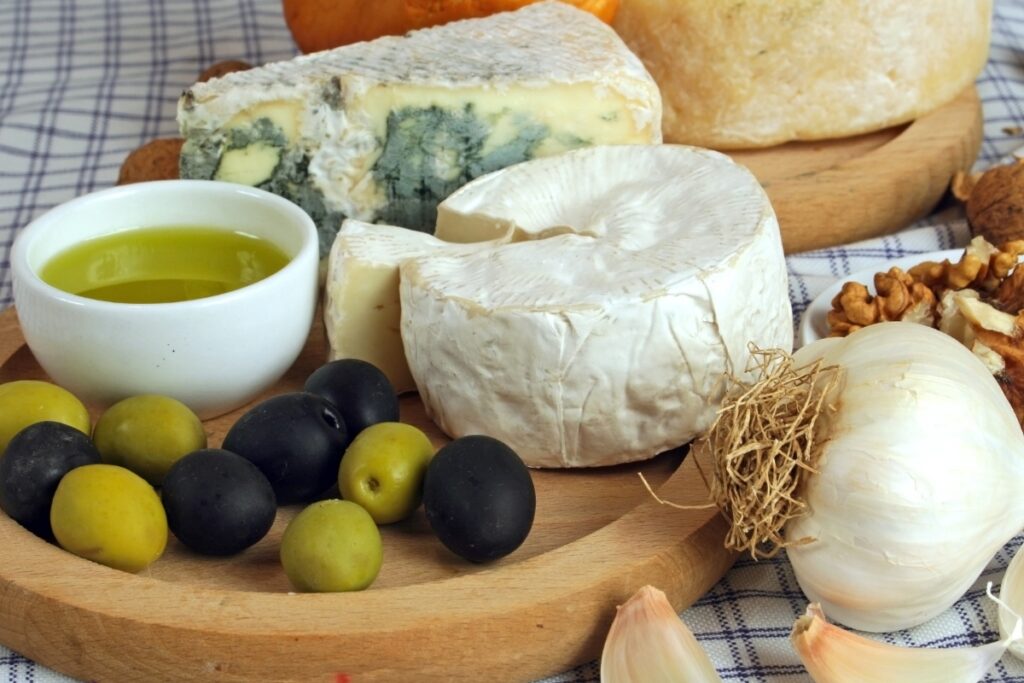 Abbinamenti formaggi e olio di oliva